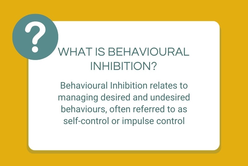 Quote card about behavioural inhibition