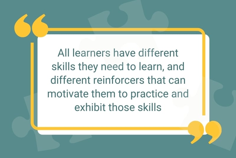 Quote card: every child is a different learner