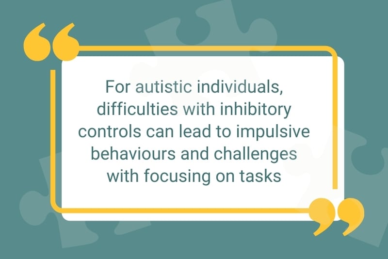 Quote card about inhibitory controls